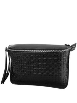 Женская кожаная поясная сумка