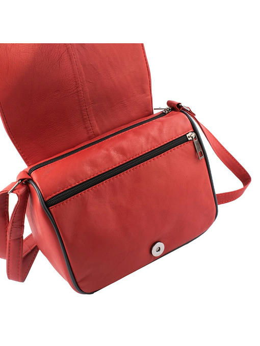 Женская кожаная мини-почтальонка TUNONA — изображение 7