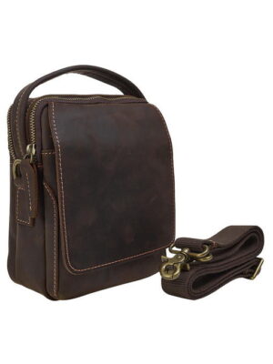 Мужская кожаная сумка через плечо BUFFALO BAGS