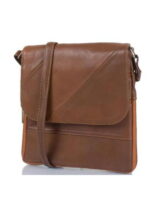 Женская кожаная сумка-почтальонка TUNONA