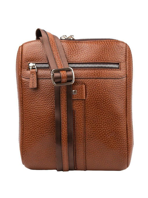 Кожаная мужская сумка через плечо DESISAN — изображение 3