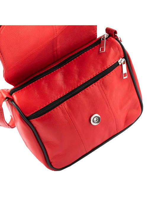 Женская кожаная мини-почтальонка TUNONA — изображение 7