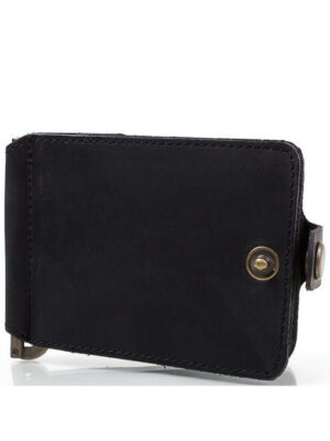 Зажим для купюр мужской кожаный