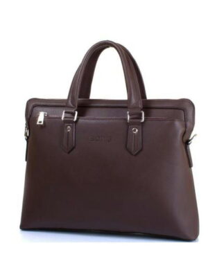 Мужская сумка из качественного кожезаменителя с карманом для ноутбука с диагональю экрана до 12,6" BONIS