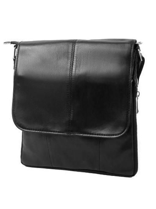 Мужская кожаная сумка-почтальонка TUNONA
