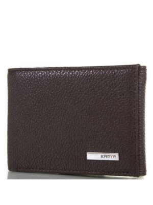 Кожаный мужской кошелек с зажимом для купюр KARYA