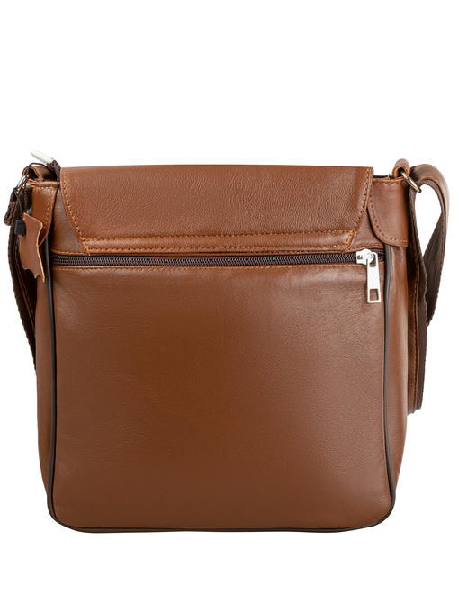 Мужская кожаная сумка-почтальонка TUNONA — изображение 4