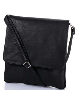 Мужская кожаная сумка-почтальонка TUNONA