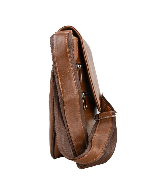 Мужская кожаная сумка-почтальонка TUNONA — изображение 5