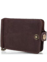 Зажим для купюр мужской кожаный