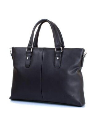 Мужская сумка из качественного кожезаменителя с карманом для ноутбука с диагональю экрана до 12,6" BONIS