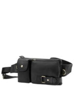 Сумка поясная кожаная