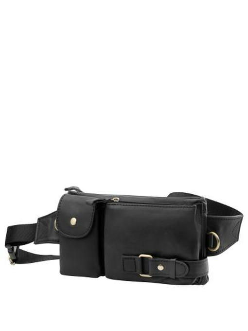 Сумка поясная кожаная