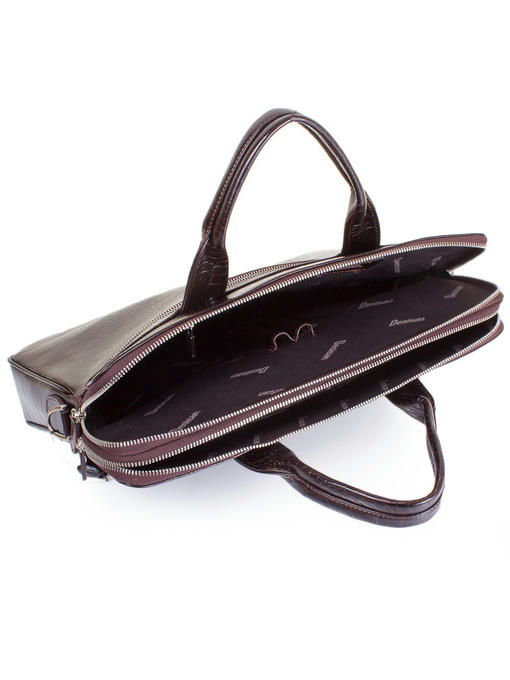 Мужская кожаная сумка с отделением для ноутбука с диагональю экрана до 13,3" DESISAN — изображение 7