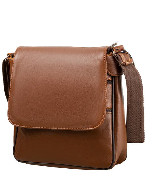 Мужская кожаная сумка-почтальонка TUNONA — изображение 2