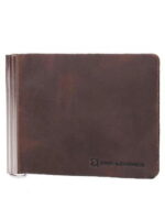 Зажим для купюр мужской кожаный