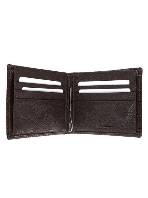 Кожаный мужской кошелек с зажимом для купюр KARYA — изображение 5