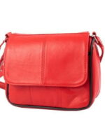 Женская кожаная мини-почтальонка TUNONA