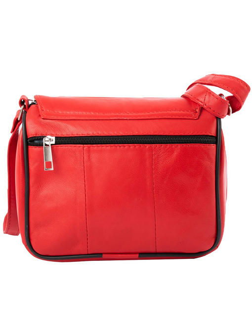 Женская кожаная мини-почтальонка TUNONA — изображение 4