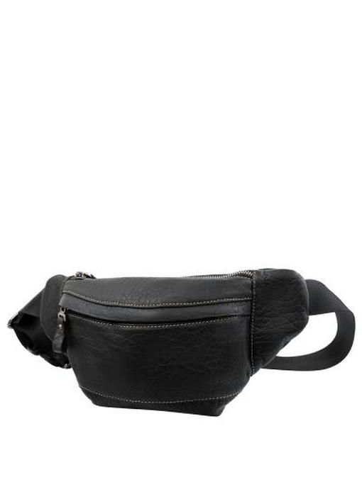 Сумка поясная кожаная