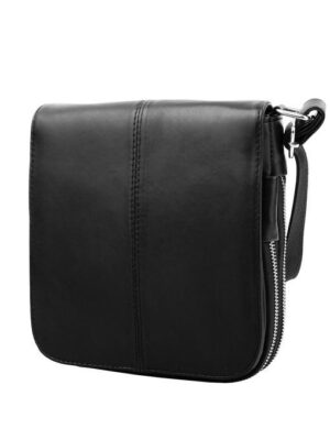 Мужская кожаная сумка-почтальонка TUNONA