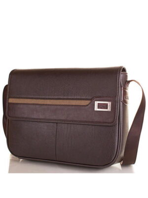 Мужская сумка-почтальонка из качественного кожезаменителя BONIS