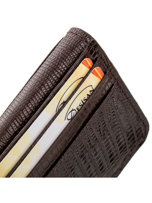 Мужское кожаное портмоне с кредитницей DESISAN — изображение 5