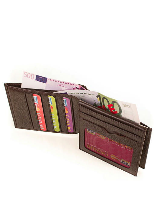 Мужской кожаный кошелек CANPELLINI — изображение 5