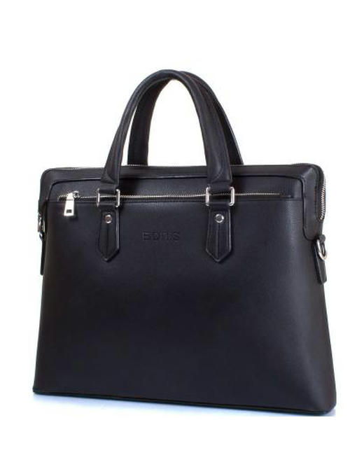 Мужская сумка из качественного кожезаменителя с карманом для ноутбука с диагональю экрана до 12,6" BONIS