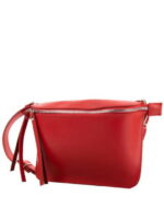 Женская кожаная поясная сумка