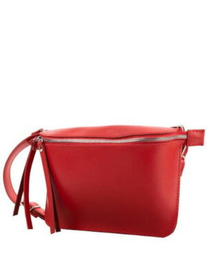 Женская кожаная поясная сумка