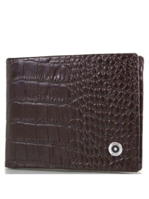 Кожаный мужской кошелек с зажимом для купюр KARYA