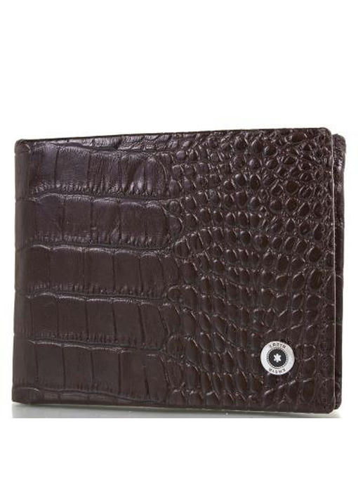 Кожаный мужской кошелек с зажимом для купюр KARYA