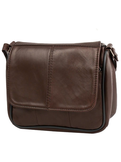 Женская кожаная мини-почтальонка TUNONA