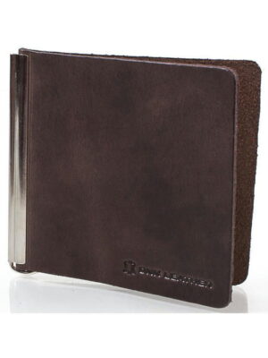 Зажим для купюр мужской кожаный