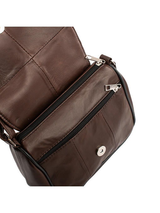 Женская кожаная мини-почтальонка TUNONA — изображение 6