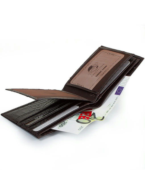 Мужской кожаный кошелек CANPELLINI — изображение 7