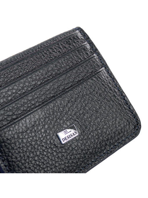 Мужское кожаное портмоне с кредитницей DESISAN — изображение 6